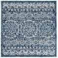 thumbnail image 1 of SAFAVIEH Trace Aditi Oriental Area Rug, Navy/Ivory, 6' x 6' Square, 1 of 8