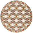thumbnail image 1 of SAFAVIEH Trace Adrasteia Geometric Area Rug, Blue/Ivory, 4' x 4' Round, 1 of 7