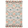 thumbnail image 1 of SAFAVIEH Trace Adrasteia Geometric Hexagons Wool Area Rug, Ivory/Light Blue, 3' x 5', 1 of 7