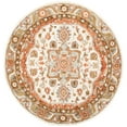 thumbnail image 1 of SAFAVIEH Trace Alexandreana Floral Bordered Wool Area Rug, Ivory/Red, 6' x 6' Round, 1 of 7