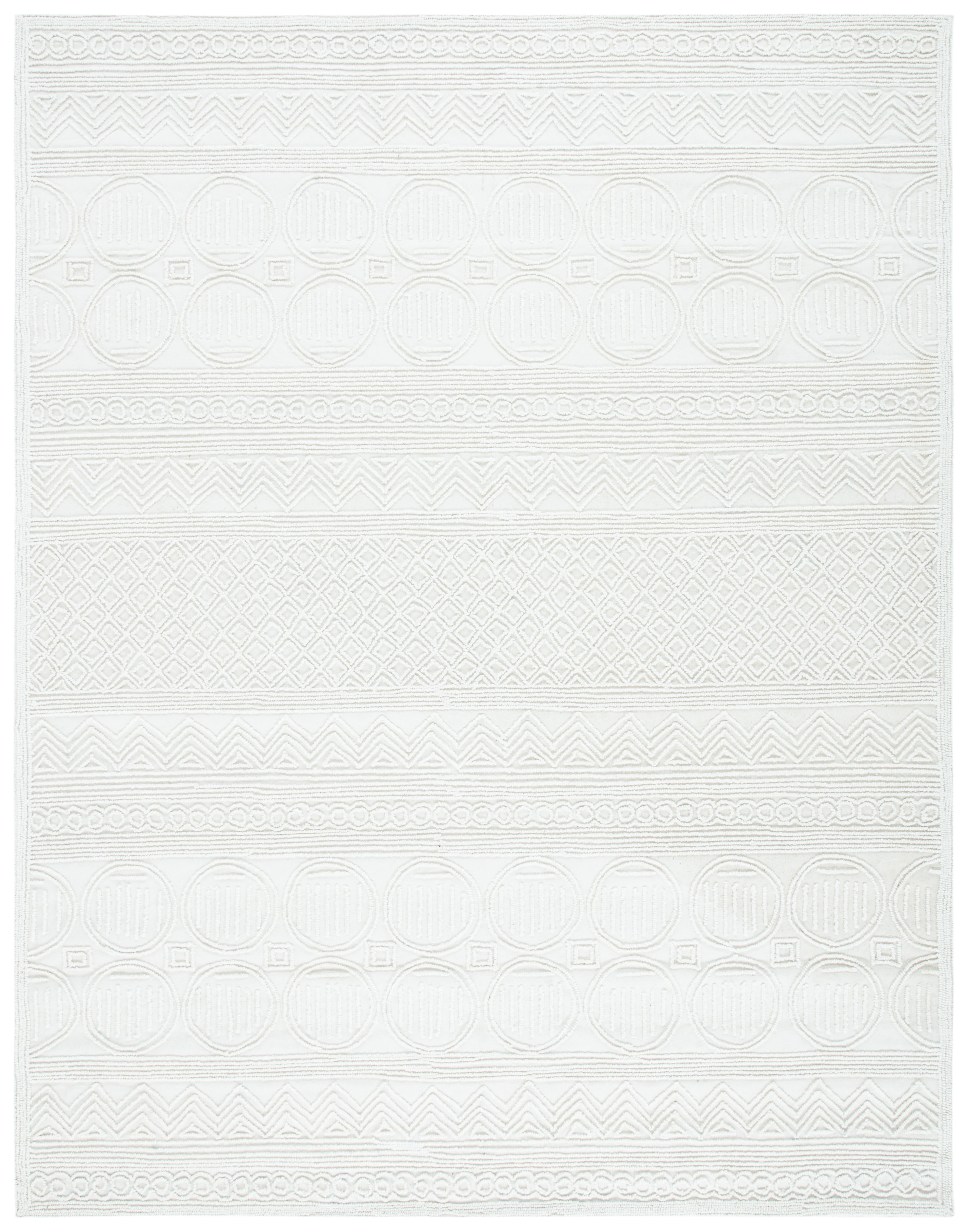 SAFAVIEH Trace Avaline Geometric Area Rug, Ivory, 8' x 10'