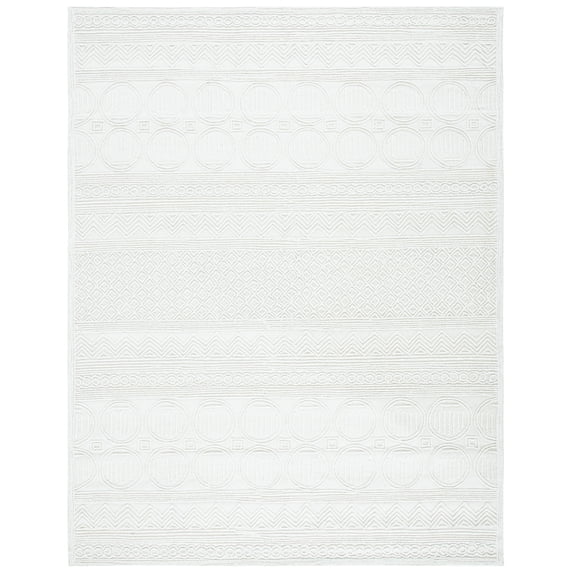 SAFAVIEH Trace Avaline Geometric Area Rug, Ivory, 8' x 10'