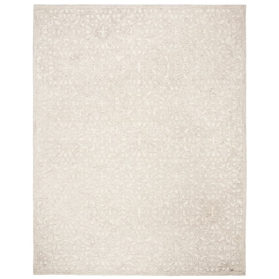 SAFAVIEH Trace Bryan Geometric Area Rug, Camel/Ivory, 10' x 14'