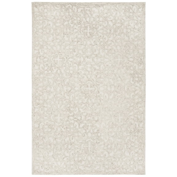 SAFAVIEH Trace Bryan Geometric Area Rug, Camel/Ivory, 6' x 9'