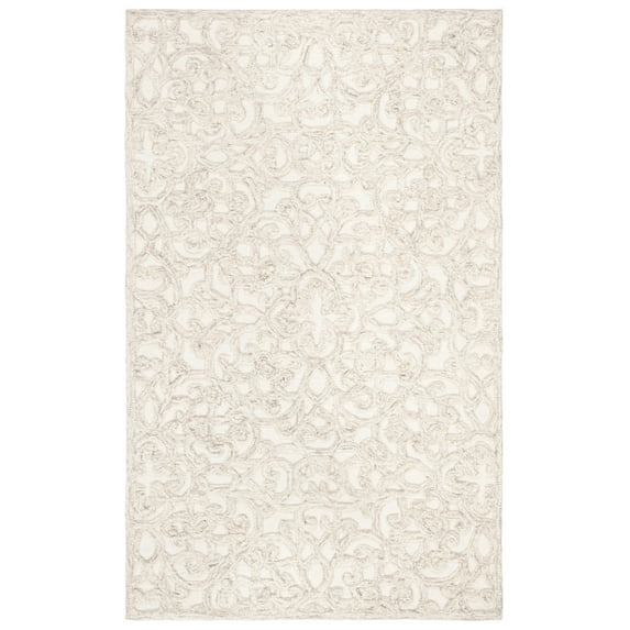 SAFAVIEH Trace Bryan Geometric Area Rug, Camel/Ivory, 3' x 5'