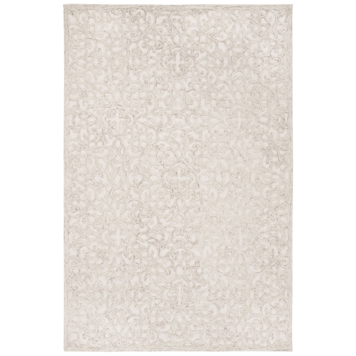 SAFAVIEH Trace Bryan Geometric Area Rug, Camel/Ivory, 5' x 8'