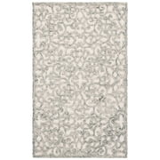 SAFAVIEH Trace Bryan Geometric Area Rug, Charcoal/Ivory, 4' x 6'