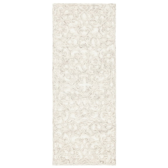 SAFAVIEH Trace Bryan Geometric Runner Rug, Camel/Ivory, 2' x 5'