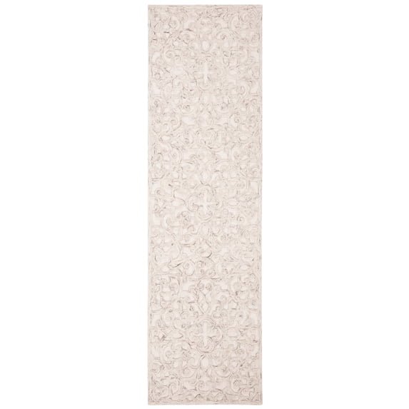 SAFAVIEH Trace Bryan Geometric Runner Rug, Camel/Ivory, 2'3" x 12'
