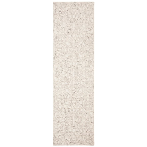 SAFAVIEH Trace Bryan Geometric Runner Rug, Camel/Ivory, 2'3" x 12'