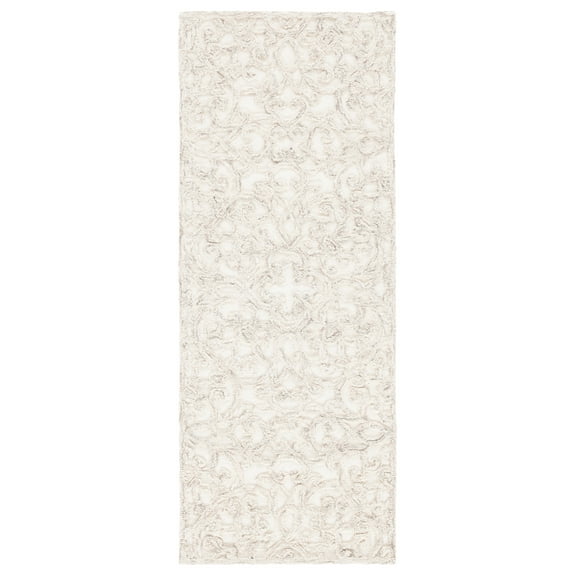 SAFAVIEH Trace Bryan Geometric Runner Rug, Camel/Ivory, 2'3" x 6'