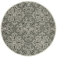 thumbnail image 1 of SAFAVIEH Trace Burton Geometric Wool Area Rug, Dark Grey/Light Grey, 6' x 6' Round, 1 of 6