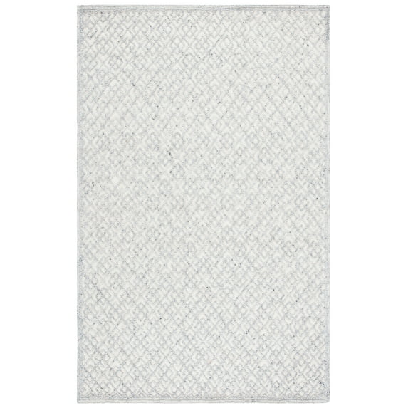 SAFAVIEH Trace Calista Geometric Area Rug, Grey/Beige, 4' x 6'
