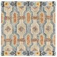 thumbnail image 1 of SAFAVIEH Trace Constantina Geometric Area Rug, Grey/Blue, 4' x 4' Square, 1 of 10