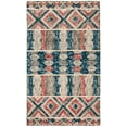 thumbnail image 1 of SAFAVIEH Trace Earnestine Geometric Striped Wool Area Rug, Grey/Navy, 3' x 5', 1 of 4