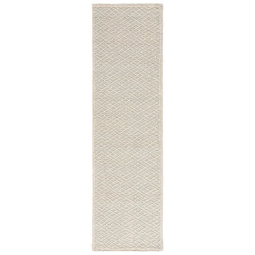 SAFAVIEH Trace Einri Geometric Runner Rug, Ivory/Blue, 2'3" x 8'