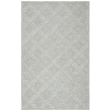 SAFAVIEH Trace Fionntan Geometric Wool Area Rug, Grey, 5' x 8'
