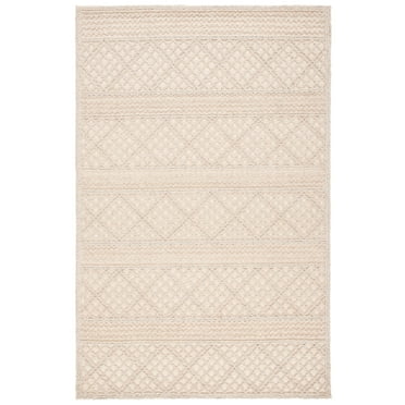 SAFAVIEH Trace Galen Geometric Area Rug, Ivory, 4' x 6'