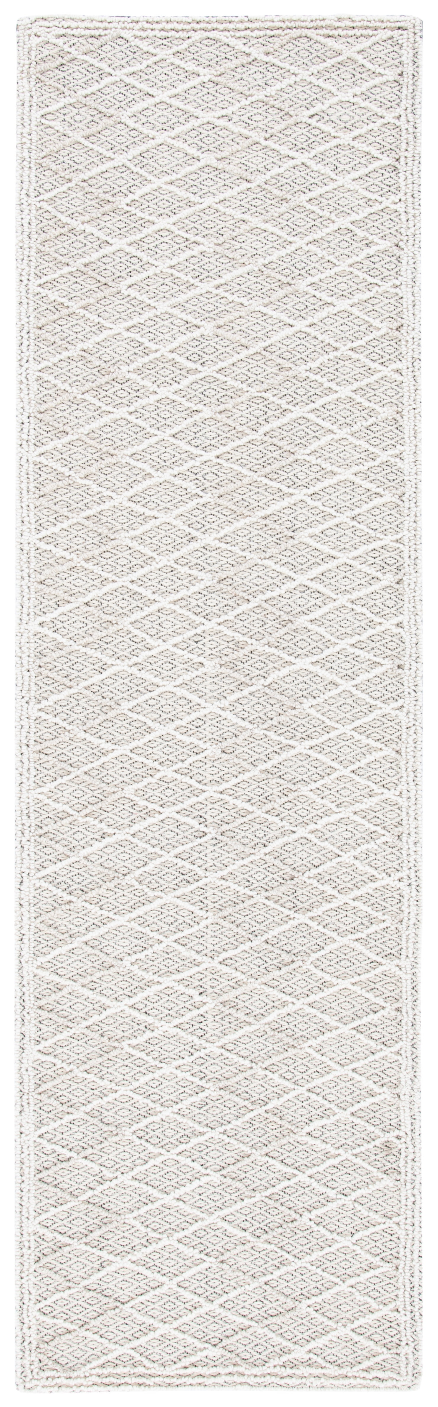 SAFAVIEH Trace Giselle Geometric Runner Rug, Ivory/Black, 2'3" x 8'