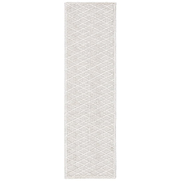 SAFAVIEH Trace Giselle Geometric Runner Rug, Ivory/Black, 2'3" x 8'