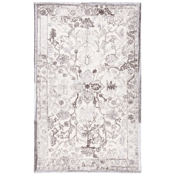 SAFAVIEH Trace Giuseppe Floral Area Rug, Brown/Ivory, 5' x 8'