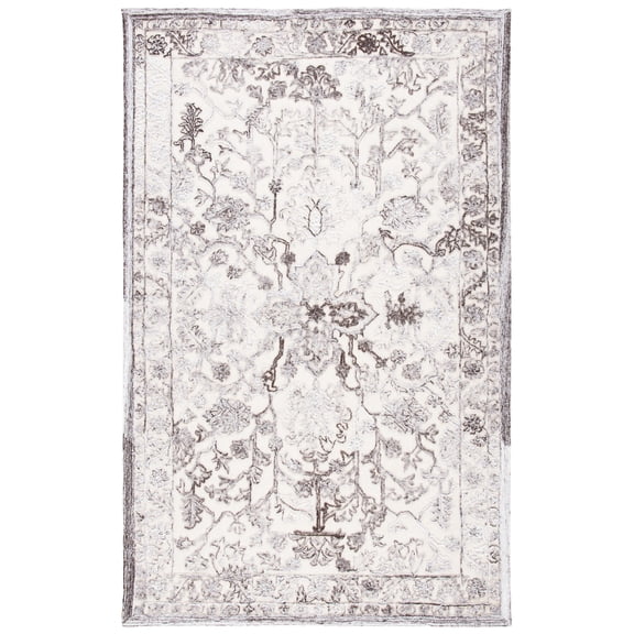 SAFAVIEH Trace Giuseppe Floral Area Rug, Brown/Ivory, 8' x 10'