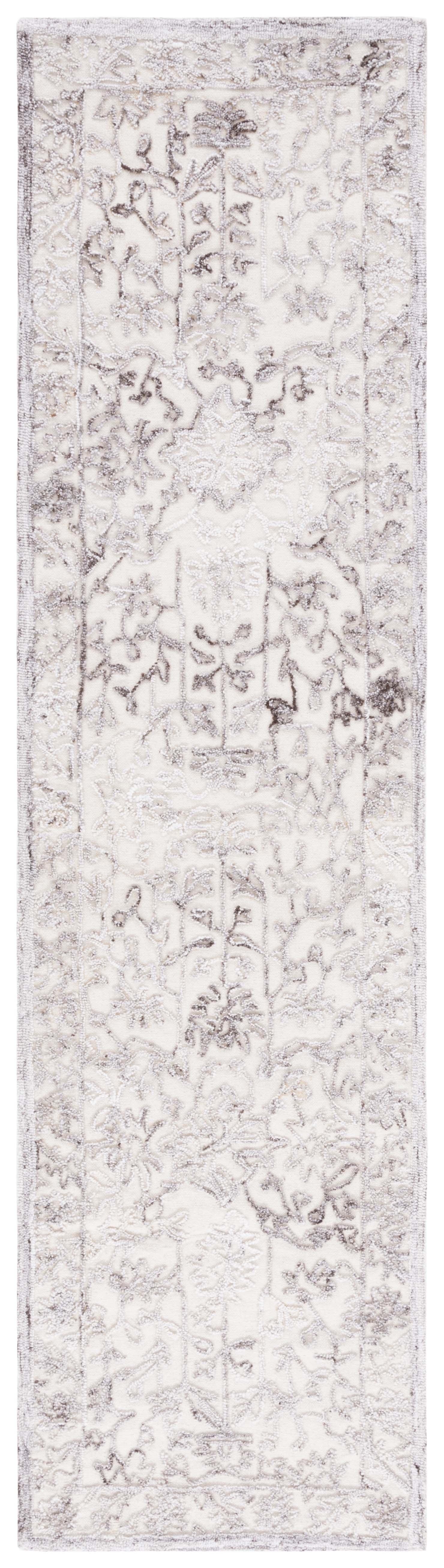 SAFAVIEH Trace Giuseppe Floral Runner Rug, Brown/Ivory, 2'3" x 9'