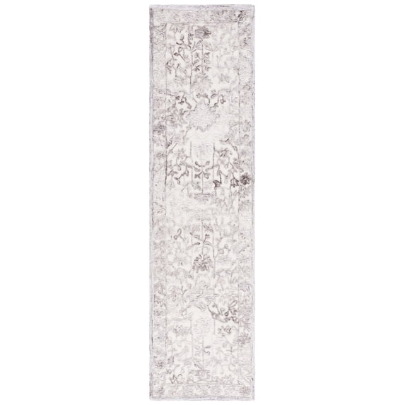 SAFAVIEH Trace Giuseppe Floral Runner Rug, Brown/Ivory, 2'3" x 9'