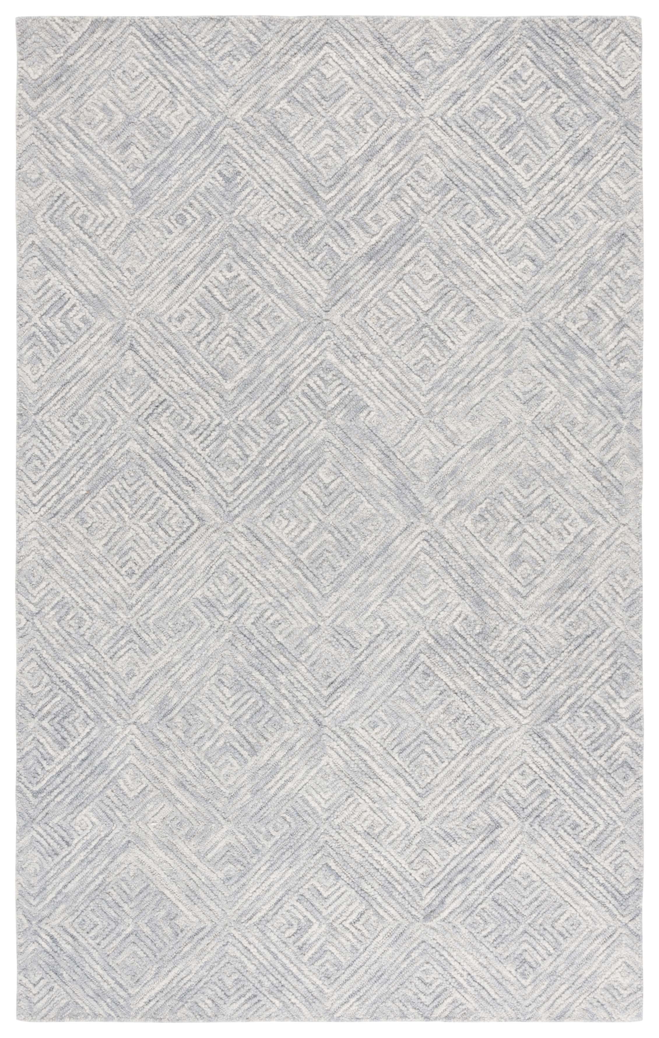 SAFAVIEH Trace Hayden Geometric Area Rug, Grey, 5' x 8'