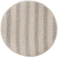 thumbnail image 1 of SAFAVIEH Trace Hermite Geometric Chevron Wool Area Rug, Blue/Black, 6' x 6' Round, 1 of 5