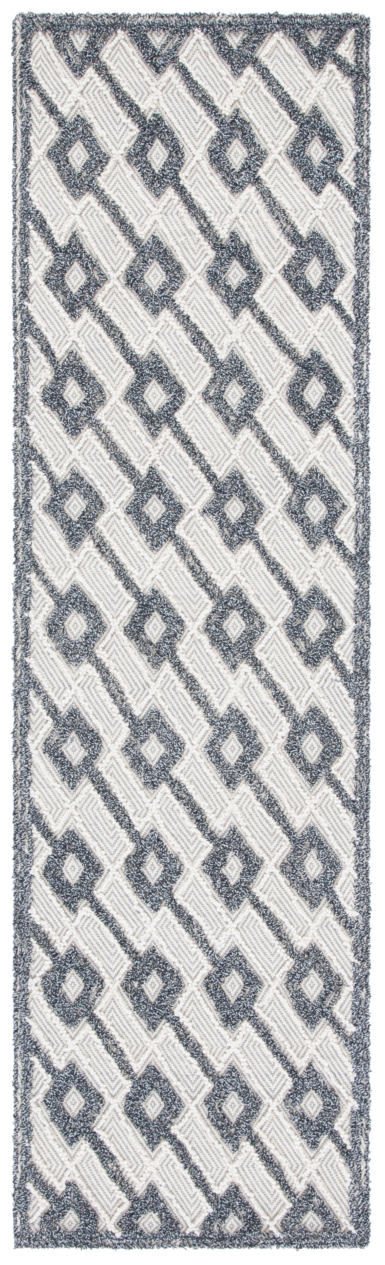 SAFAVIEH Trace Horatio Geometric Runner Rug, Grey/Beige, 2'3" x 8'