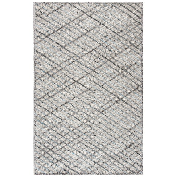 SAFAVIEH Trace Ilarion Geometric Area Rug, Blue/Black, 9' x 12'