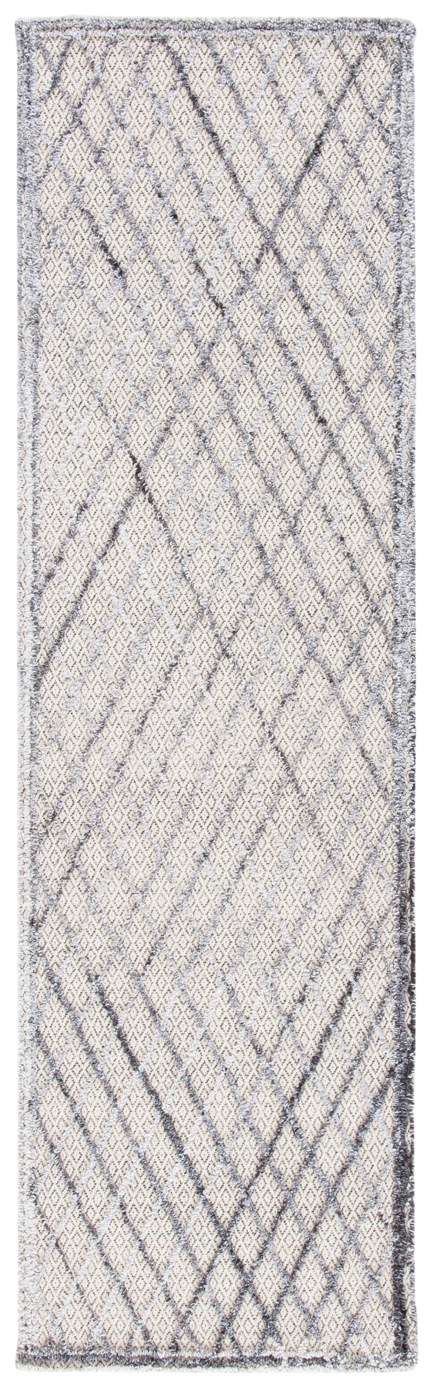 SAFAVIEH Trace Ilarion Geometric Runner Rug, Grey/Ivory, 2'3" x 8'
