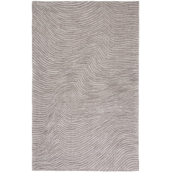SAFAVIEH Trace Jimney Abstract Area Rug, Brown/Ivory, 3' x 5'