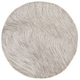 thumbnail image 1 of SAFAVIEH Trace Jimney Abstract Area Rug, Brown/Ivory, 6' x 6' Round, 1 of 8