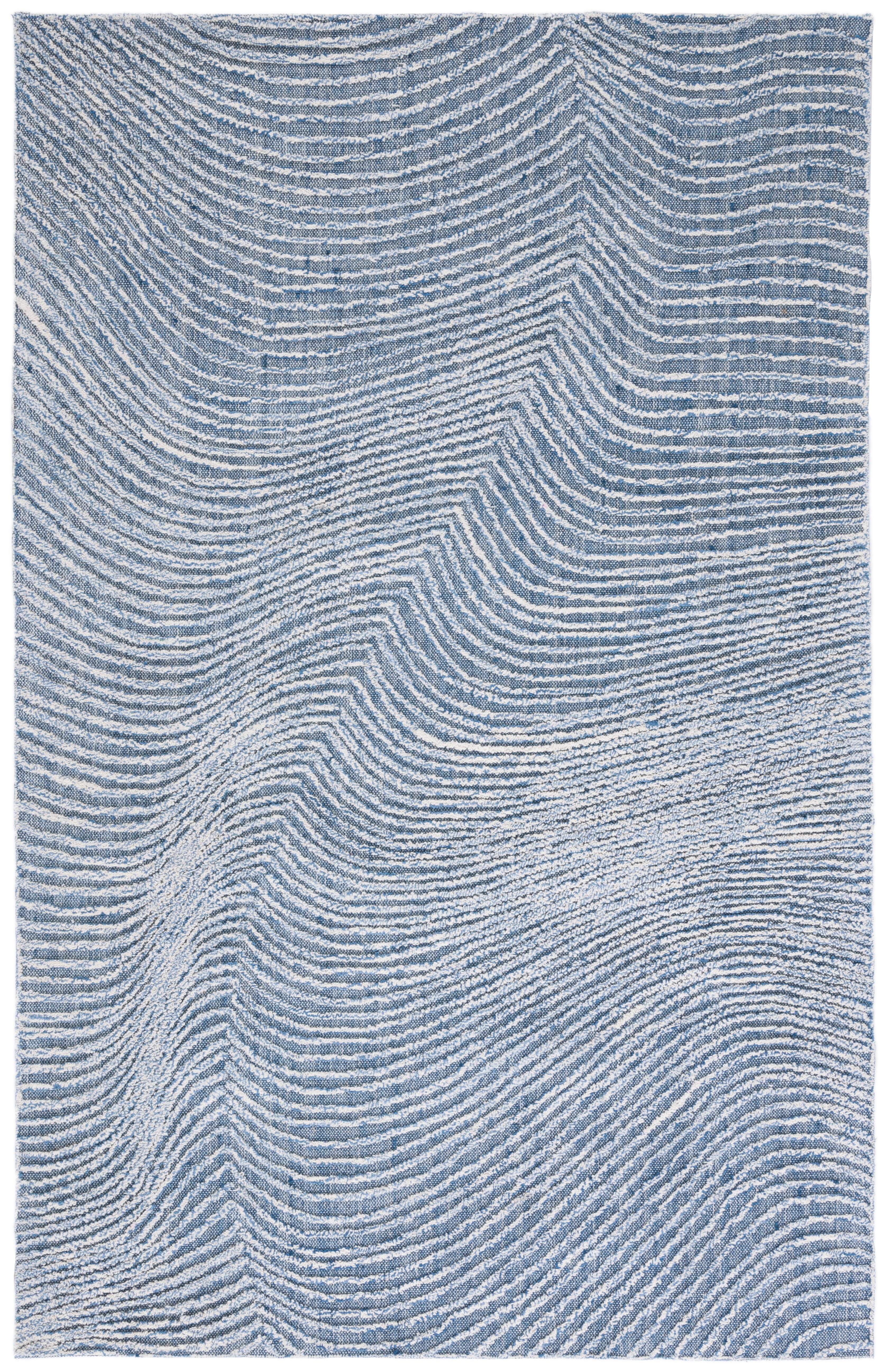 SAFAVIEH Trace Jimney Abstract Area Rug, Navy, 3' x 5'