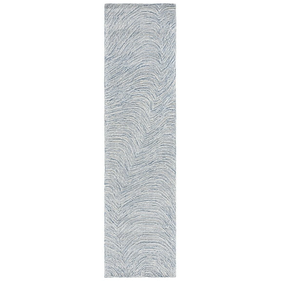 SAFAVIEH Trace Jimney Abstract Runner Rug, Navy, 2'3" x 9'