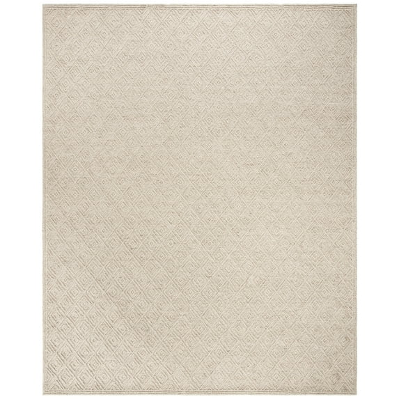 SAFAVIEH Trace Linnette Geometric Wool Area Rug, Beige, 5' x 8'