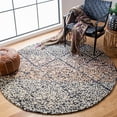 thumbnail image 1 of SAFAVIEH Trace Maximillian Geometric Diamonds Wool Area Rug, Navy/Ivory, 6' x 6' Round, 1 of 10