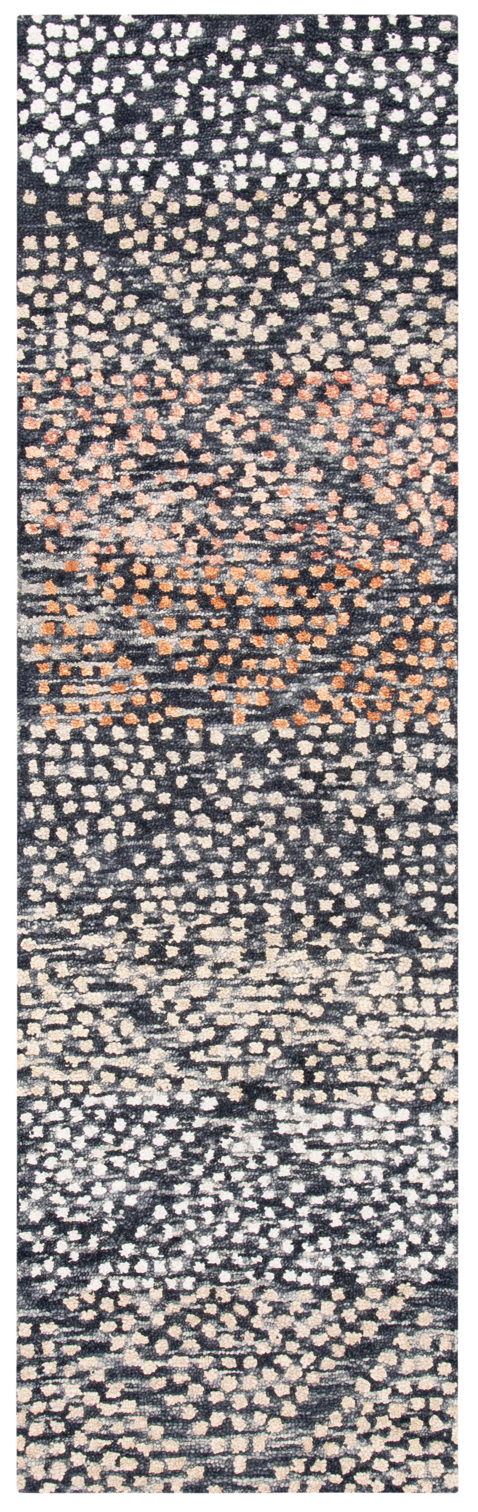 Trace Ivory and Navy Hand-Tufted Wool Area Rug