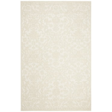 SAFAVIEH Trace Molly Solid Area Rug, Ivory, 5' x 8'