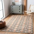 thumbnail image 1 of SAFAVIEH Trace Shavonne Geometric Trellis Wool Area Rug, Ivory/Navy, 5' x 8', 1 of 9