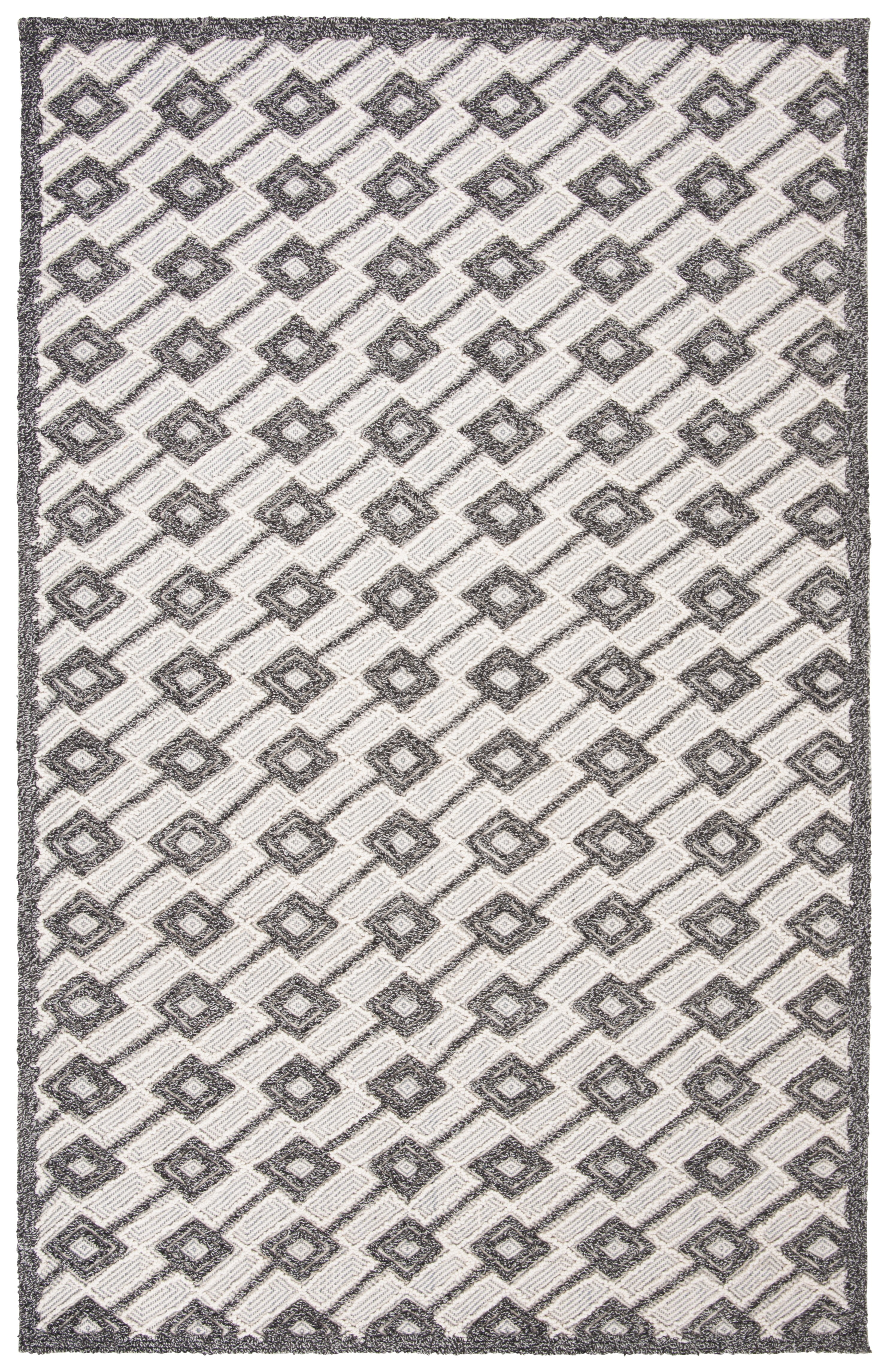 Elegance Underfoot Hand-Tufted Wool Rug in Soothing Gray - 8' x 10'