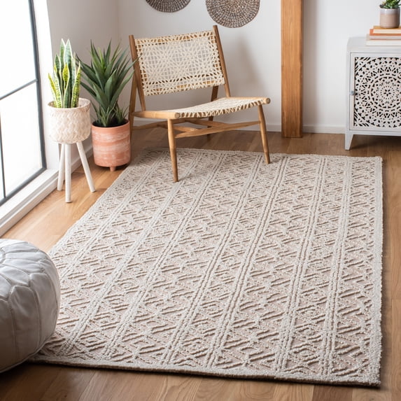 Safavieh Trace Kensington Geometric Area Rug, Beige/Pink, 2'6" x 4'