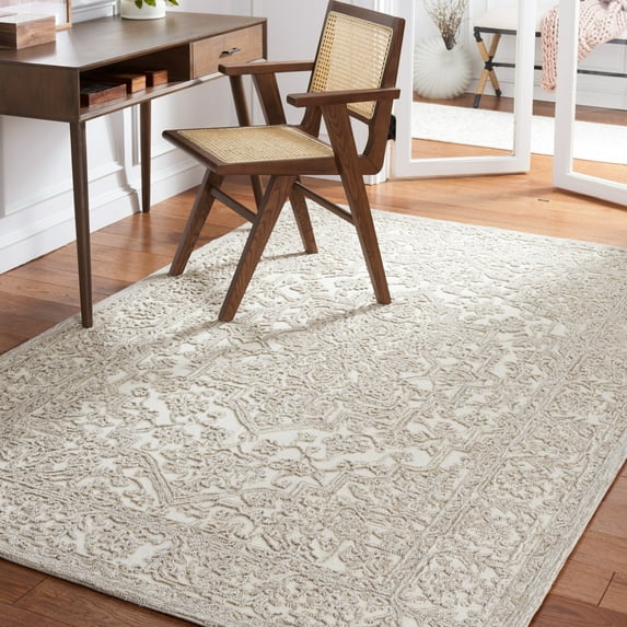 Safavieh Trace Donna Floral Area Rug, Ivory/Natural, 4' x 6'