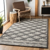 SAFAVIEH Trace Winchester Geometric Diamonds Area Rug, Grey/Beige, 5' x 8'