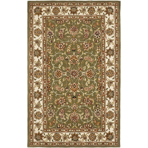 SAFAVIEH Traditions TD602B Handmade Sage / Ivory Rug