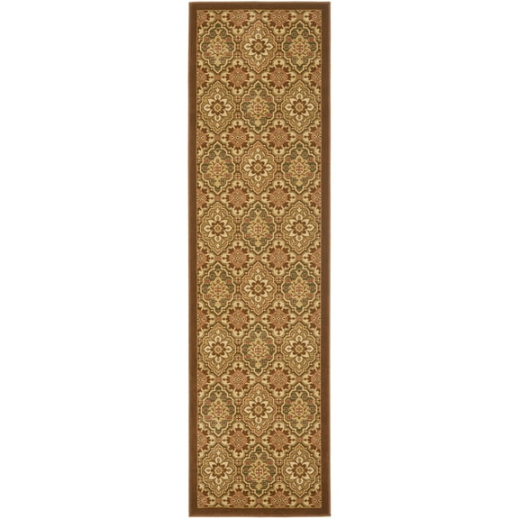 SAFAVIEH Treasures Collection TRE217-2511 Brown/Creme Rug