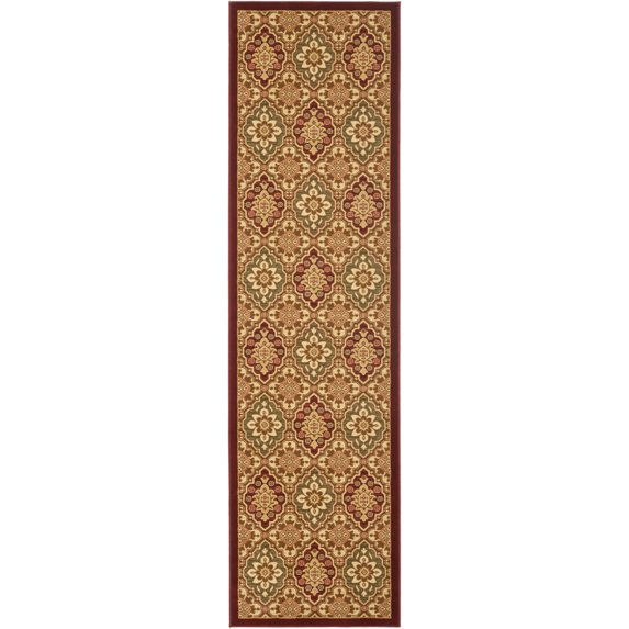 SAFAVIEH Treasures Collection TRE217-4012 Red / Ivory Rug