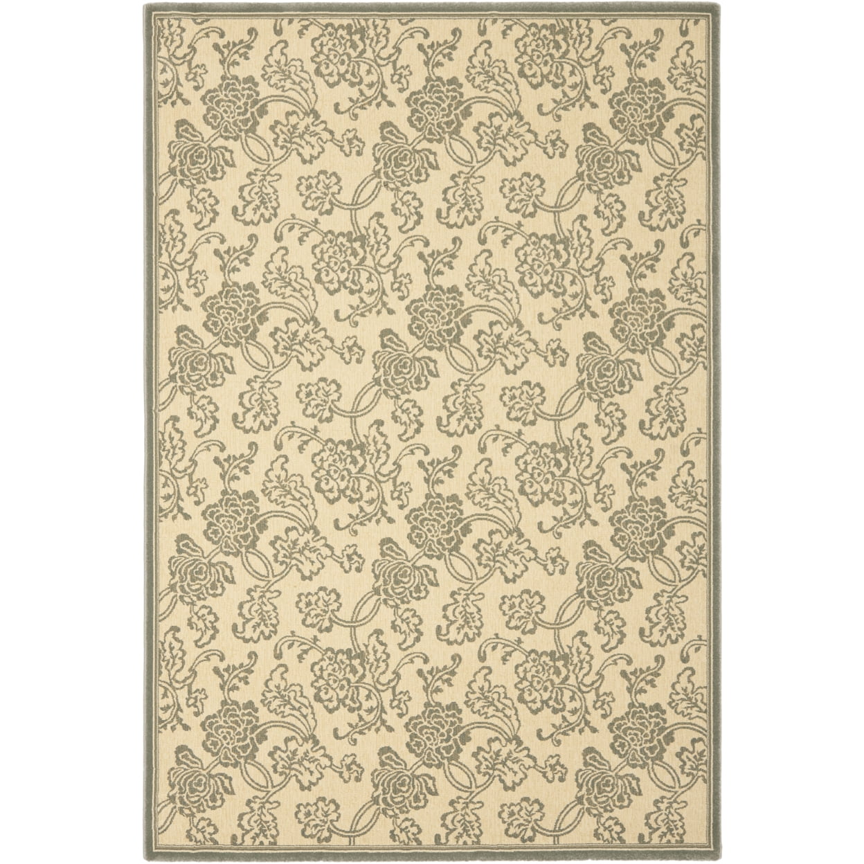 SAFAVIEH Treasures Collection TRE219-1265 Ivory / Blue Rug
